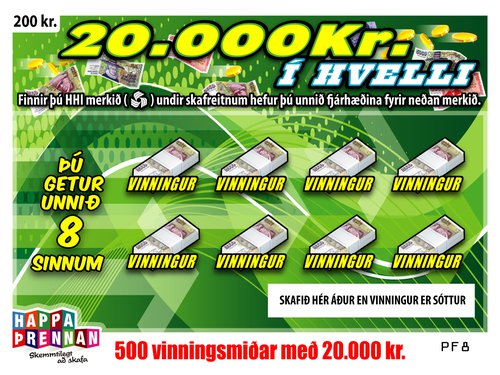 20.000 kr. í hvelli